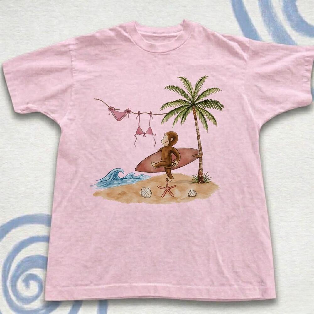Light Curious George Beach Tee